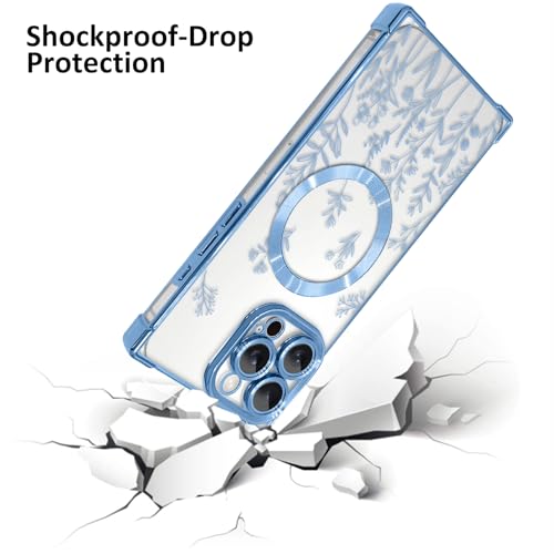 Coque iPhone 16 Pro Max MagSafe fleurie pour un style quotidien