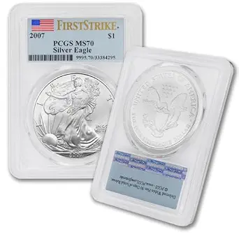 2007 1 oz American Silver Eagle Coin MS-70
