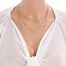Produktbild Damen Mehrreihige Kette Gold mit Stab Anhänger für Frauen Mädchen,3 Reihig Personalisierter Runder Plättchen Modeschmuck Boho Halskette Choker Geburtstag Geschenk für Freundin Mutter Junge Frau 50cm