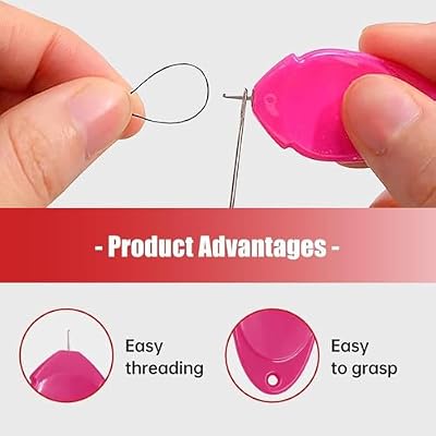 Sewing Machine Needle Threader, 2024 Needle Threader for Hand Sewing, Automatic Threading Aid Needle Threader Tool, Embroidery Simple Needle Threader, Needle Threader Great for Needle Work (50PCS)