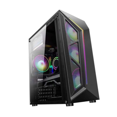 Boîtier ordinateur ATX ventilateurs 120mm et éclairage RGB coloré
