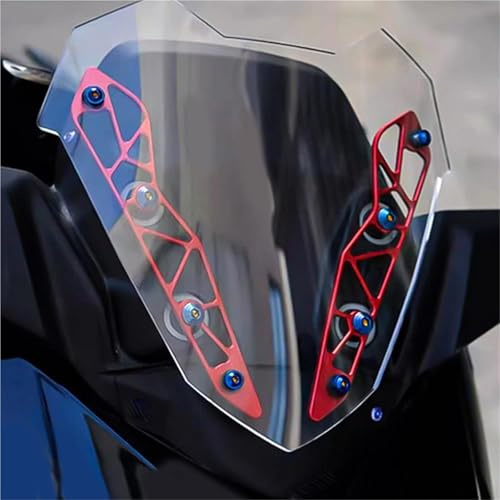 Support pare-brise aluminium CNC Xmax 300 finition premium noire - 5