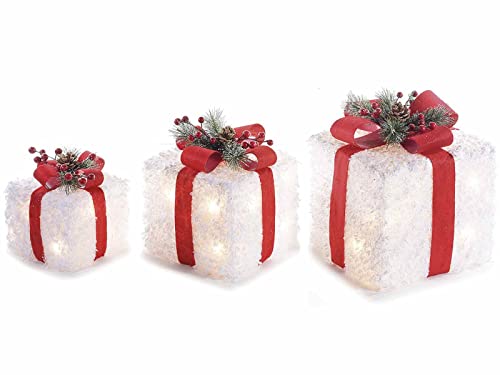 Gruppo Maruccia - Decorazione Natalizia Luminosa a Forma di Pacchi