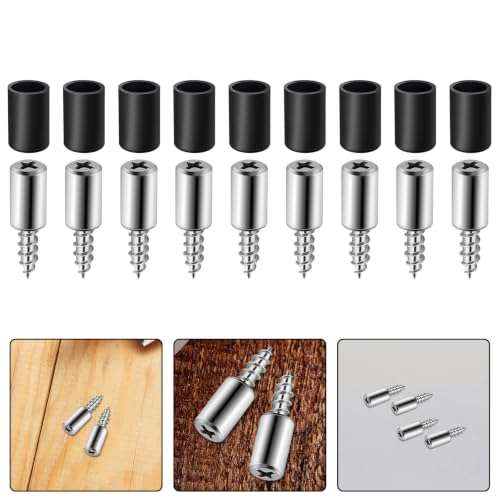 WESIEVYA 50 Sets Self Tapping Screws Cabinet Shelf Support Pegs with Non-Slip Sleeves Metal Shelf Pins for Wardrobes and Bookcases, Secure Connection and Maximizes Storage Efficiency, - Image 8
