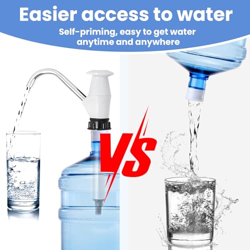 Mein HERZ Bequeme Handpumpe der Familie im Freien, Trinkwasserpumpe, Handwasserpumpe, Handpresse Wasser, Caravan Sink Wasser Handpumpe Double Action Camping Trailer Wohnmobil Ersatzpumpwerkzeug(Weiß)