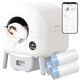 猫 トイレ 自動 猫のトイレ 簡易トイレ システムトイレ ペット 猫自動トイレ システムトイレ 自動トイレ猫 ネコトイレ 自動トイレ ペットトイレ 猫といれ大きいサイズ 猫トイレ自動 スマホアプリ 大容量 (丸型)