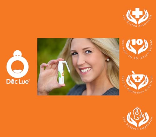 DocLue® gegen den Frosch im Hals | patentierte Wirkstoffformel mit Tiefenwirkung | Atemfrische | Heiserkeit | räusperfrei | Mundspray | Rachenspray | 150 Anwendungen, räusperfrei – Bild 7