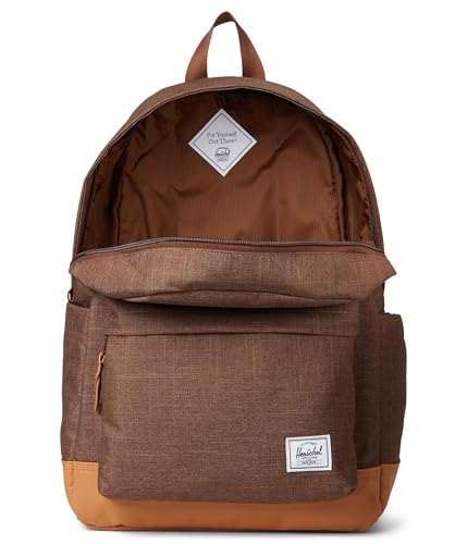 Image of Herschel Supply Co. Unisex, Herschel Heritage Backpack, Potting Soil Crosshatch /Natural, One Size