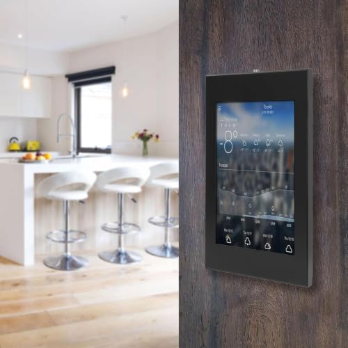 Image of Anti-Theft Wall-Mounted Tablet Enclosure Innovative Internal Design that fits More Tablet Sizes | Black (Black)