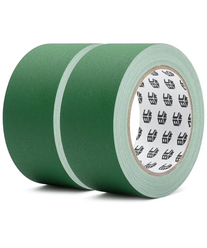 Image of Bates- Gaffers Tape, 2 Inch x 23 Yard, 2 Pack, Green, Floor Tape for Electrical Cords