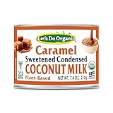 Lets Do Organic Caramel Condensed Coconut Milk - Vegan Condensed Milk Canned, Coconut Condensed Milk Canned Sweetened - 7.4 Ounce (Pack of 6)