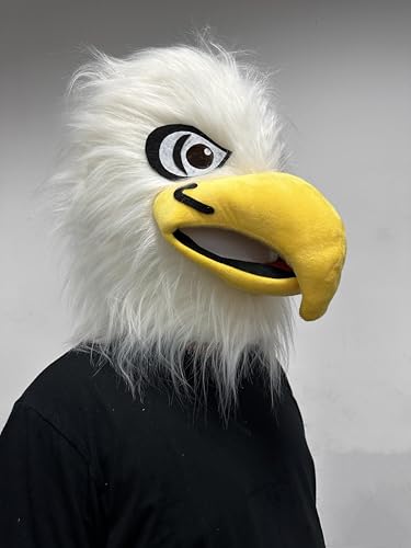 Masque tête d'aigle Lormaka pour adulte en latex réaliste