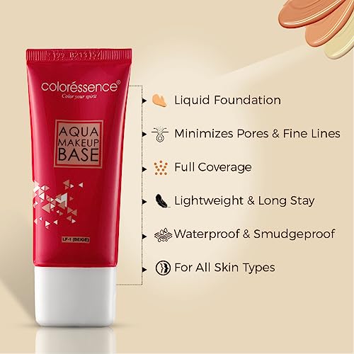 Image of Coloressence Single HD Makeup Base Cream Foundation Pancake Long Stay Waterproof Matte Finish