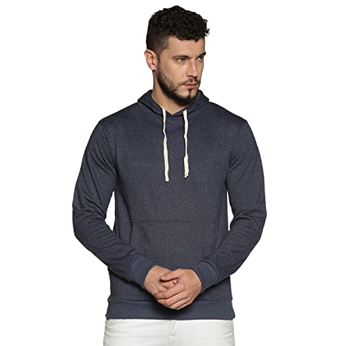 Image of CAHOOT Men's Regular Fit Sweatshirt with Hoodie for Casual Wear | Cotton Full Sleeve Sweatshirt Crafted with Comfort Fit and High Performance for Everyday Wear