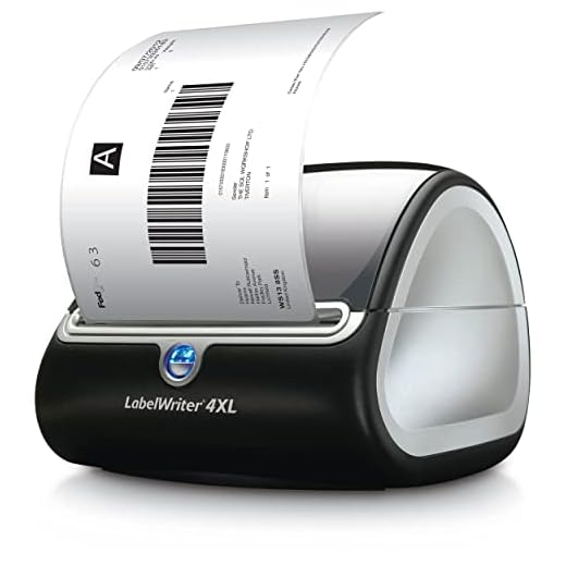 DYMO 1755120 LabelWriter 4XL Desktop Direct Thermal Printer with USB Connectivity - Wide-Format, Monochrome, 4.16" Print Width, 3.20 in/s Mono, 300 dpi - BROAGE Printer_Cable
