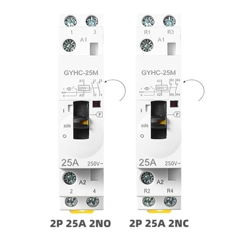 Contacteur CA à commande manuelle 63A pour sécuriser vos circuits haute puissance - 3