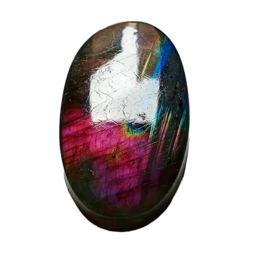 Labradorite violette haut de gamme cabochon ovale de collection
