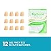 Povihome Pinky Toe Sleeves Protectors - 24 Pack Small Gel Corn Protectors - Protect from Rubbing, Ingrown Toenails, Calluses, Blisters - Toe Cushions for Pain Relief (Small Size, Beige)
