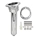 Septpenta Marine Telescopic Rod Cup Holder, 2 in 1 Dual Function, 280 mm Stainless Steel Rod Holder for All Watercrafts (15 Degrees)