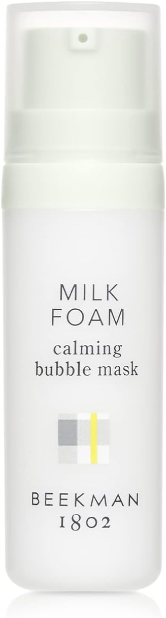 Beekman 1802Milk Foam Calming Bubble Face Mask - Fragrance Free - 0.5 oz - Boosts Circulation & Collagen - With Goat Milk & Cucumber - Good for Sensitive, Uneven & Irritated Skin - Cruelty Free