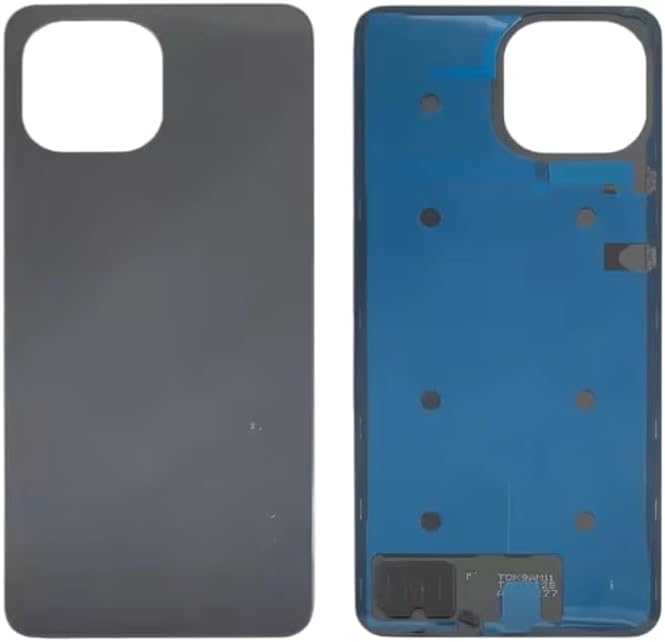 YOOOKOOO Compatible Rear Back Cover for Xiaomi 11 Lite 5G – Battery Door Housing Replacement Part (Green 5G No Lens)