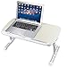 Laptop Table, JARBO Adjustable Laptop Desk, Laptop Stand for Bed, Bed Table, Bed Desk, Bed Tray, Foldable Table Portable Desk (Not for Left Handed People)