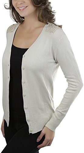 Image of ToBeInStyle Women's Long Sleeve Button Down V-Neck Cardigan