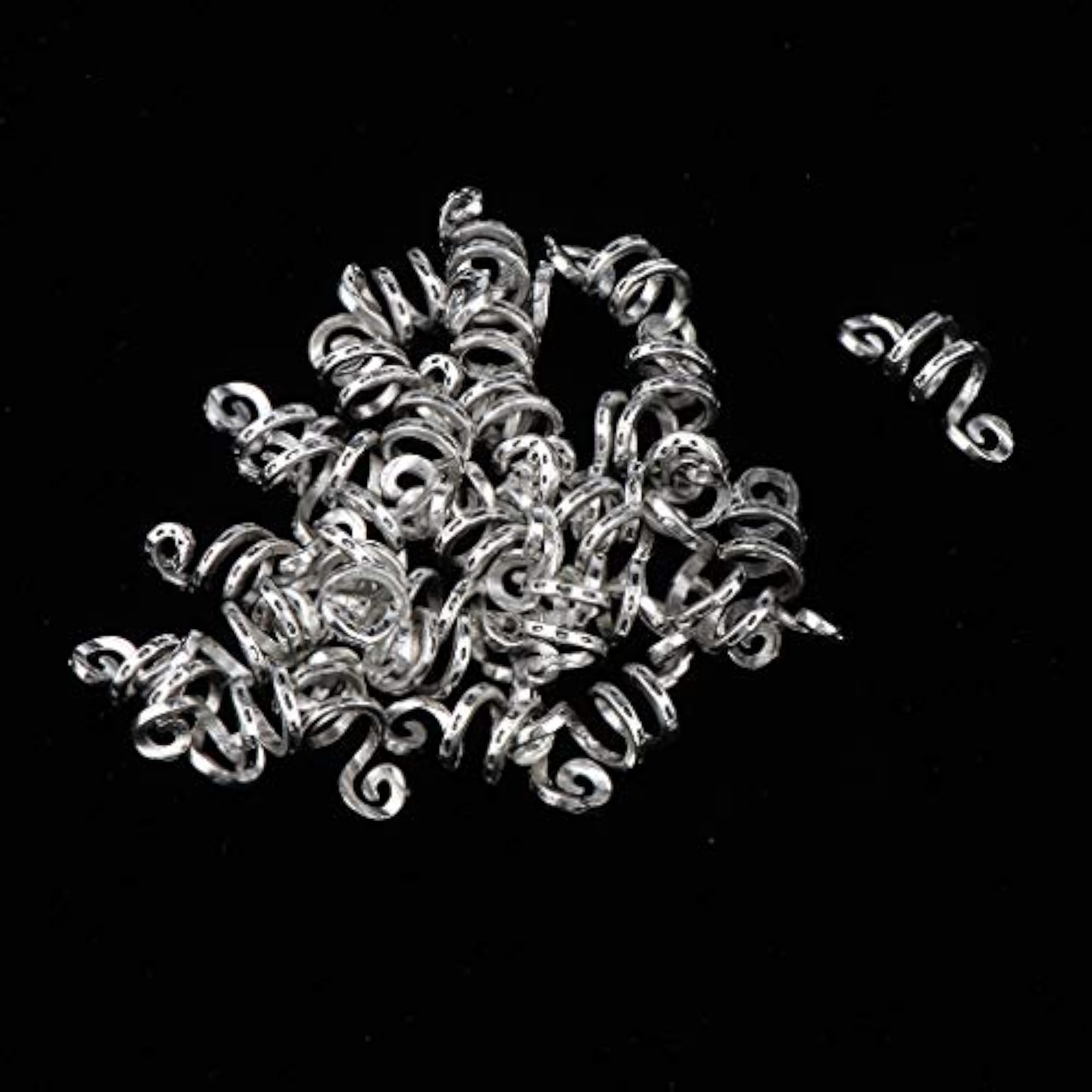 30pcs Adjustable Dreadlock Hair Beads and Cuff Tube Clips