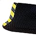 M+A Matting Hog Heaven Industrial-Grade Anti-Fatigue Mat | OSHA Yellow Striped Border | Welding Safe, Slip Resistant, Grease/Oil Proof, Ergonomic 5/8-inch Mat (Black, 3' x 12')
