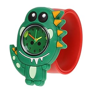 Stands Out, Supplying Outstanding Gifts Wacky Watch Dinosaur TRex Animal Design Slapwatch Fast Fit Kids Childrens…