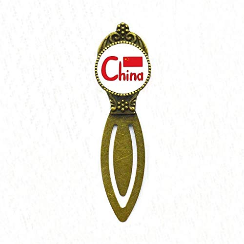 Marque-page drapeau chinois avec motif rétro pour une finition soignée