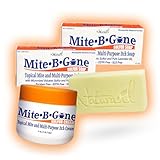 Fast-Acting Bug Bite Relief Pack by Mite-B-Gone - Calming Sulfur Cream + 2 Soaps | Safe for Kids & Adults| Treats Insect & Mosquito Bites, Itch & Discomfort| All-Natural & Effective for All Skin Types