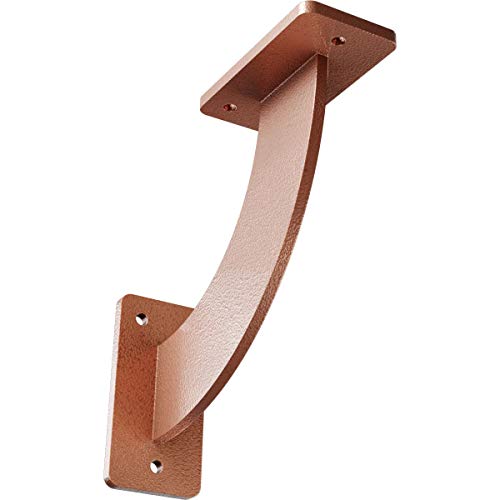 Ekena Millwork BKTM02X07X07BRHCO 2 inch W x 7 inch D x 7 inch H Bradford steel Bracket, Hammered copper