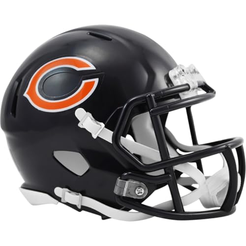 Chicago Bears Current Riddell Speed Mini Football Helmet - New in Riddell Box