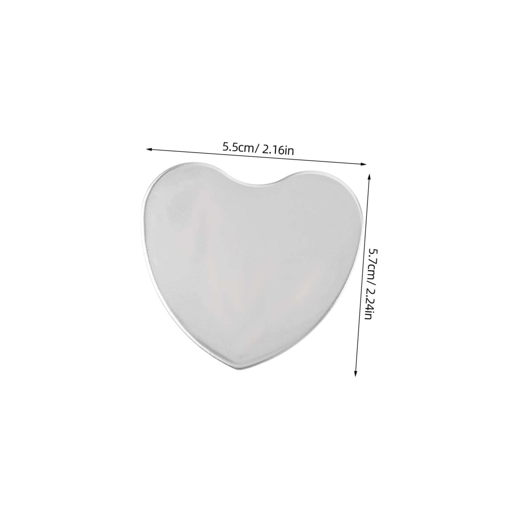 Beatifufu Valentine's Day Love Mirror 3pcs Mini Makeup Mirror Palette Handheld for On-The-go