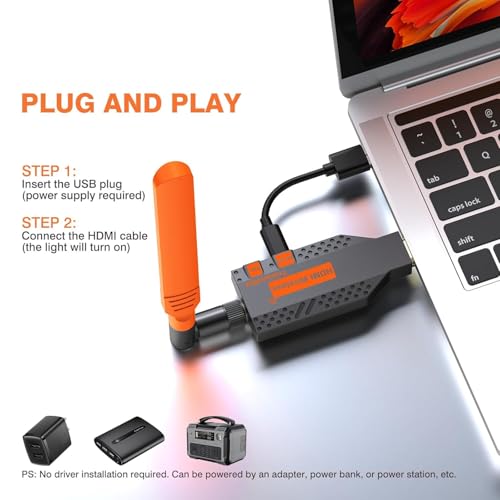 Image of 150M Wireless HDMI Transmitter and Receiver, 1080P 60Hz Wireless HDMI Extender Kit, 150M /450Ft, for Streaming Video to Display /Projector from Laptop, PC etc. (ABS) (Black)