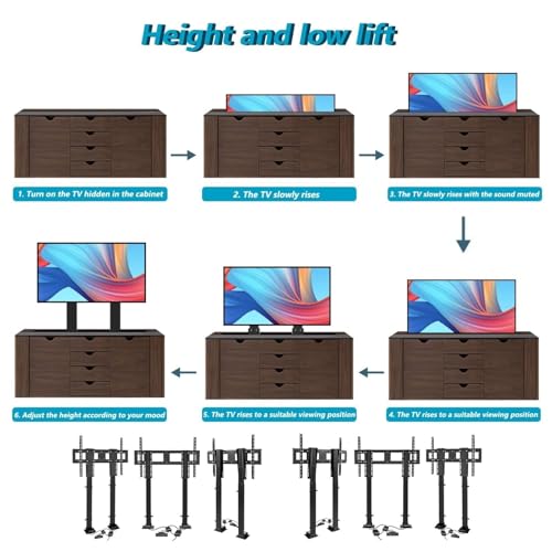 Soporte Telescópico Eléctrico para TV 55-120 pulgadas miniatura 6