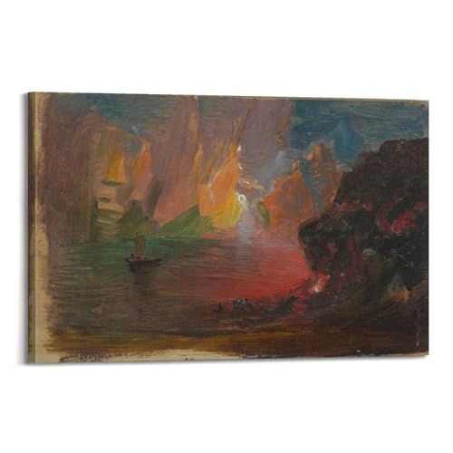 Poster Iceberg Fantasy Frederic Edwin Church impression toile déco murale salon chambre 40x60