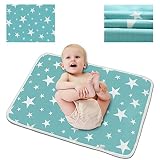Waterproof Diaper Changing Pad (23.6"x 29.5"), Entyle Washable Reusable Breathable Leak Proof Infant