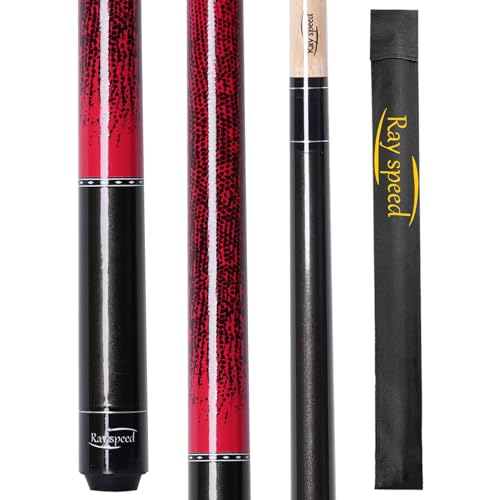 Ray speed Pool Cue Stick with 3D Printed Grip & 13mm Tip - Perfect for Precision Play, Low Deflection Pool Cue for Enhanced Accuracy, Ideal for Billiard Cue Enthusiasts