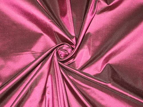 Taffetas 100 % pure soie aubergine : sublimez vos tissus sans reflets ternes