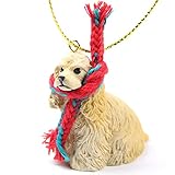 1 X Cocker Spaniel Miniature Dog Ornament - Buff by Conversation Concepts