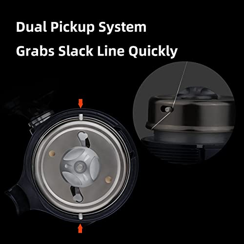RUNCL Carretel de pesca Spincast, design de fundição de botão de pressão sem ferrugem, proporção de