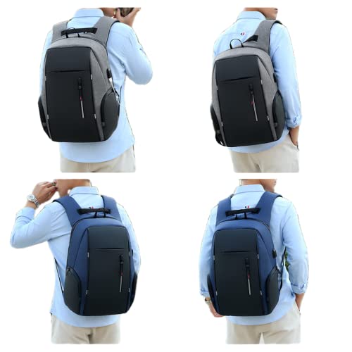 Mochila Impermeável mochilas escolar Para Notebook Masculina/Feminina Azul