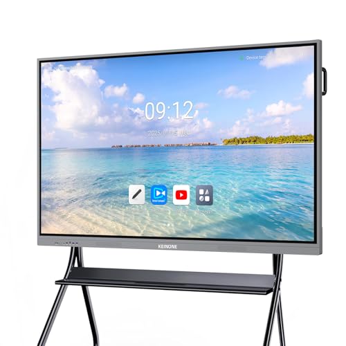 Image of 65'' 4K 8+128 GB Smart Board with Mobile Stand for Home Office School Classroom
