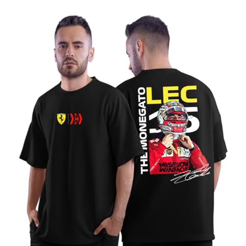 Image of DUDEME Charlers Lec Oversized T-Shirt for Car Enthusiast for Men & Women T Shirts 100% Cotton Printed T-Shirts.