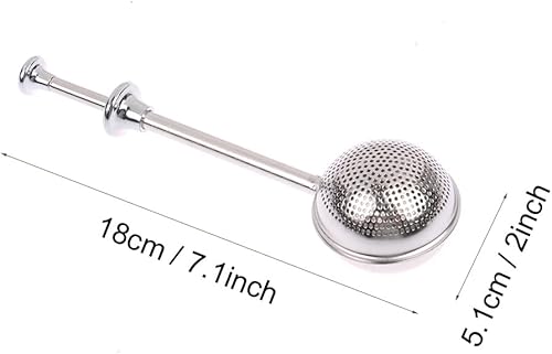 Miniatura 5 de Cuchara de filtro de polvo de harina de acero inoxidable 304, varita de polvo de panadero para especias de harina de azúcar, cuchara de azúcar en