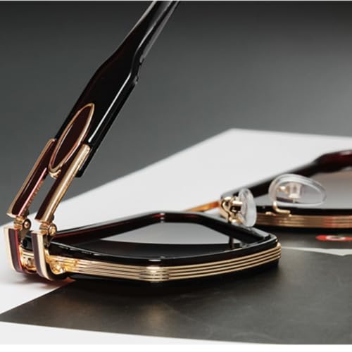 Lunettes de soleil Steampunk aux finitions métalliques soignées et verres ronds