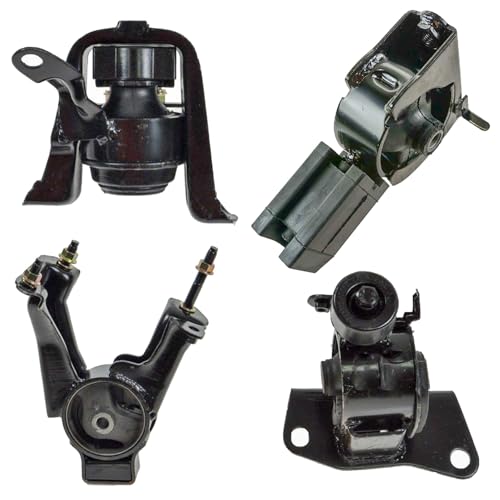 TRQ Engine Motor & Transmission Mount Set Kit Compatible with 2003-2008 Corolla / 2003-2006 Matrix / 2003-2006 Vibe