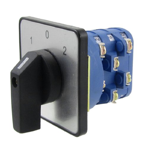 QXSJEDYCH Commutateurs de commutation rotatifs Commutateur de transfert automatique, AC 440 V 240 V Position marche/arrêt/marche, commutateurs combinés universels à came rotative Interrupteurs